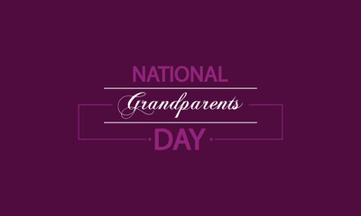 Celebrate Grandparents Day with Trendy Text Illustration