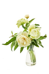 Fresh Spring Bouquet in Glass Vase