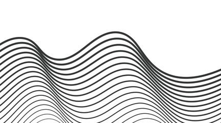 Abstract stripes wave line background. Vector illustration