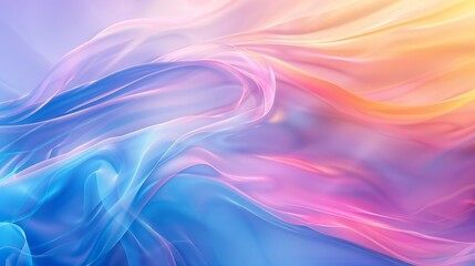 Fototapeta premium Fluid dance of colors in abstract waves