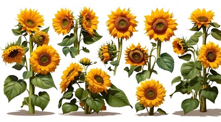  Petite to Towering: A Spectrum of Sunflower Varieties Spanning Dwarf to Giant, Each Offering Unique Charm and Beauty in the Garden Landscape.