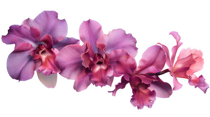 Obraz premium Orchid flower garland ,generative ai