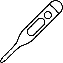 Thermometer icon for graphic design, logo, web site, social media, mobile app, ui illustration