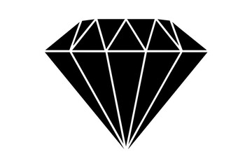 diamond silhouette vector illustration