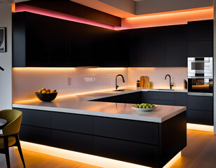 modern kitchen interior