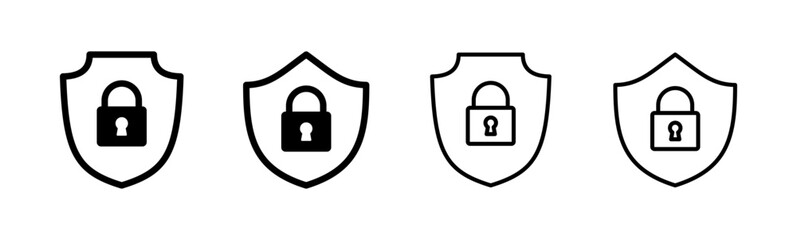 Security icon set. protection icon. privacy. vpn