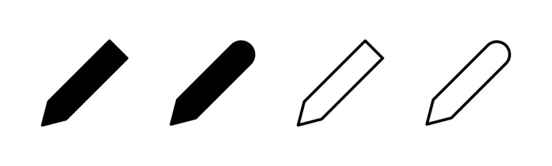 Pencil icon set. pen symbol. edit icon vector