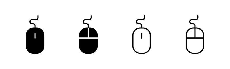 Mouse icon set. click icon vector. pointer icon vector.