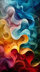 Obraz premium Dynamic Textured Painting A Vibrant Visual Expression of Abstract