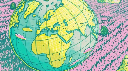 Obraz premium Conference on climate solutions, panel of global experts