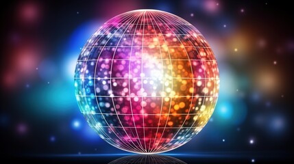 disco ball with lights
