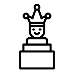 Jackbox Vector Line Icon Design