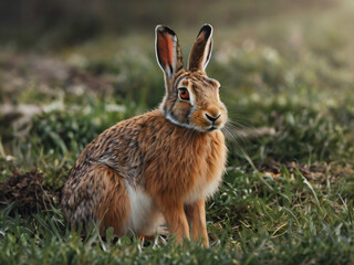 Fototapeta premium rabbit in a field