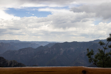 Cloudy day at a cafe in Copper Canyon in Chihuahua
Hiking on chihuahua mountains
