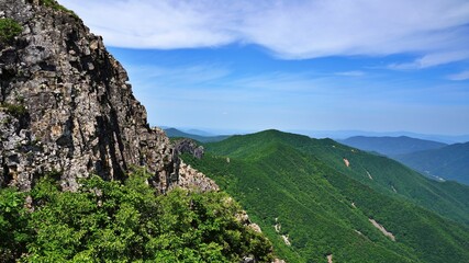 Fototapeta premium Beautiful summer scenery of Gajisan Mountain in Korea