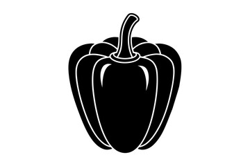 Bell Pepper silhouette vector illustration