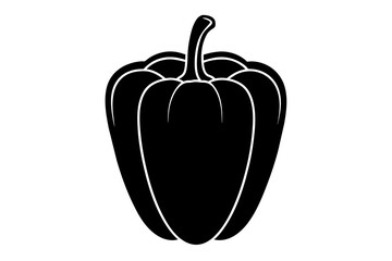 Bell Pepper silhouette vector illustration