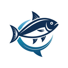 fish farms vector art illustration on white background