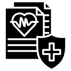 Fototapeta premium Health Insurance Icon