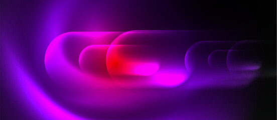 Neon magic light design. Vector Illustration For Wallpaper, Banner, Background, Card, Book Illustration, landing page