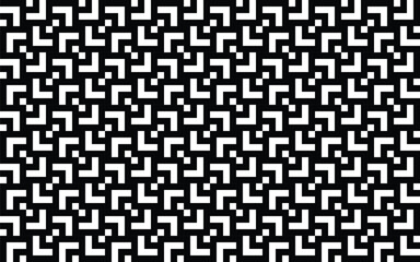 Modern geometric of a maze with intricate lines in continuous black and white vector
