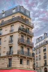Fototapeta premium Paris, beautiful buildings, rue Paul-Bert in the 11e arrondissement of the french capital 