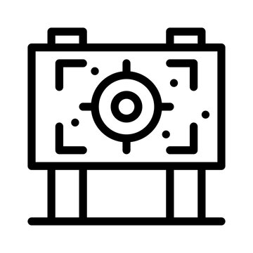 recommend clip art: sniper line icon