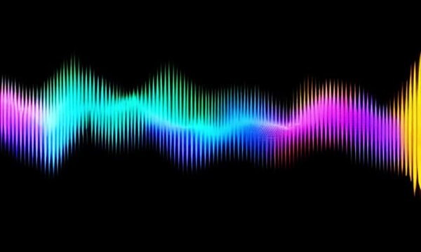 
Audiovisualization in the form of a wave.

The multicolored wave alternately increases from the right, left, top, bottom.