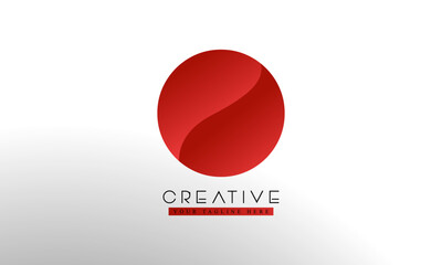 Letter O logo from abstract shapes. Colorful monogram sign logotype. Vector illustration.