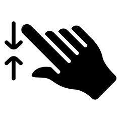 Obraz premium zoom out solid icon