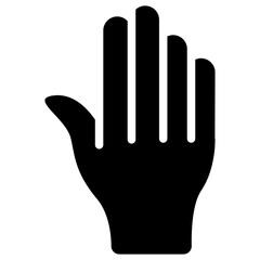 hand solid icon