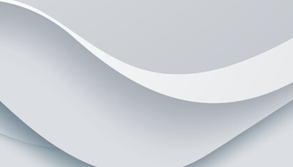 Abstract white background with overlay for banner, wallpaper, sales banner and poster. Modern gray gradient 3d layers background smooth color dimension.