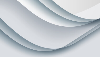 Abstract white background with overlay for banner, wallpaper, sales banner and poster. Modern gray gradient 3d layers background smooth color dimension.