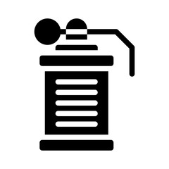 smoke grenade glyph icon