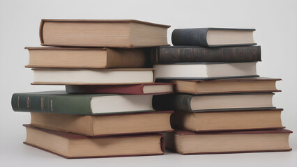 An image of a pile of books, old books,