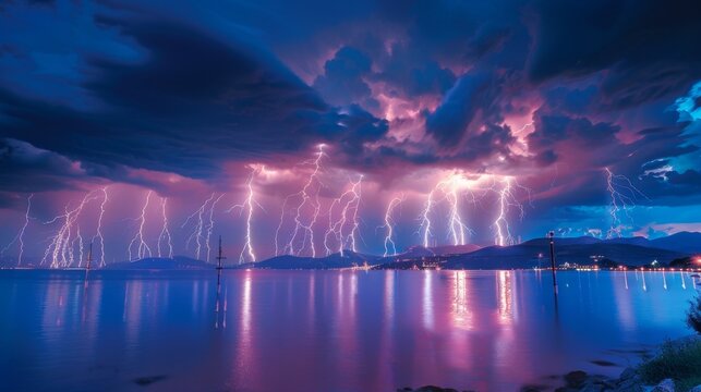 A long exposure shot of a lightning storm highlighting the power and unpredictability of nature that these rods harness.
