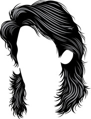 haircut man with mullet hairstyle 