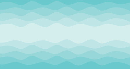 Background vector illustration of blue ocean wave layers