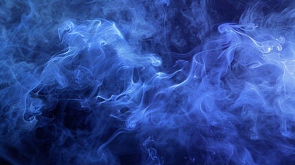Obraz premium Magical and mystical compositions from shimmering periwinkle smoke waves.