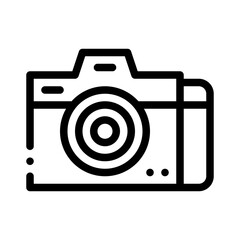 photo camera line icon