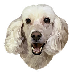 Colorful detailed dog Illustration