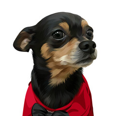 Colorful detailed dog Illustration