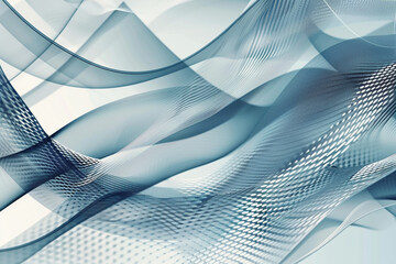 Geometric patterns in silver and steel blue give a modern look to this particle line wave background.