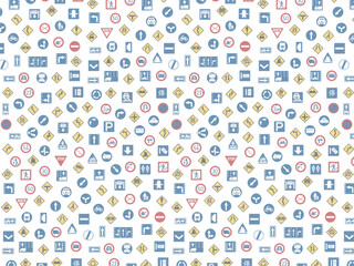 シンプルな標識の壁紙イラスト