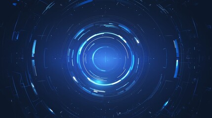 Futuristic Blue-Grey Background with Built-in Illumination. AI-Generated 4K Wallpaper for Product Showcase.