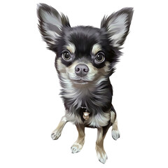 Colorful detailed dog Illustration