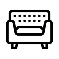 sofa line icon