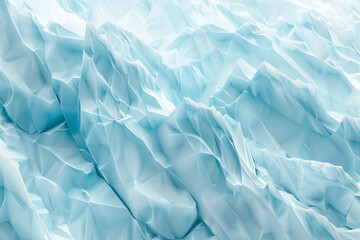 Arctic blue 3D backdrop for outdoor and sports gear marketing.