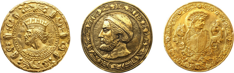 Doubloon gold coin sticker transparent background PNG clipart