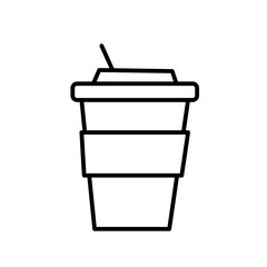 coffee cup line icon